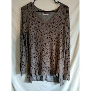 Maurices Leopard Print Long Sweater Size XS